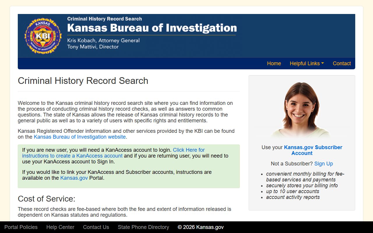 Nemaha County criminal court records KBI criminal history source