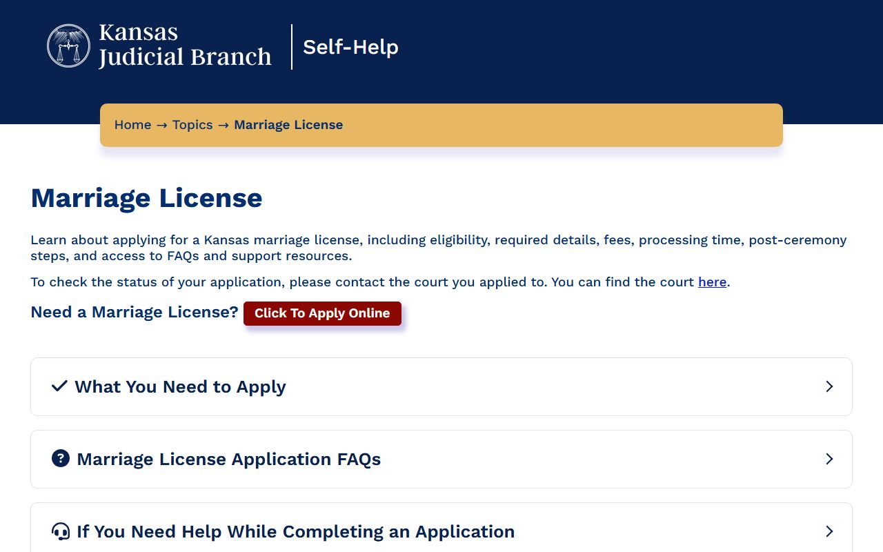 Nemaha County marriage and divorce records and Kansas marriage license application